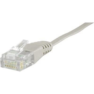 DELTACO Network Cable | Cat 6 | U/UTP | Patch flat | White | 0.5m